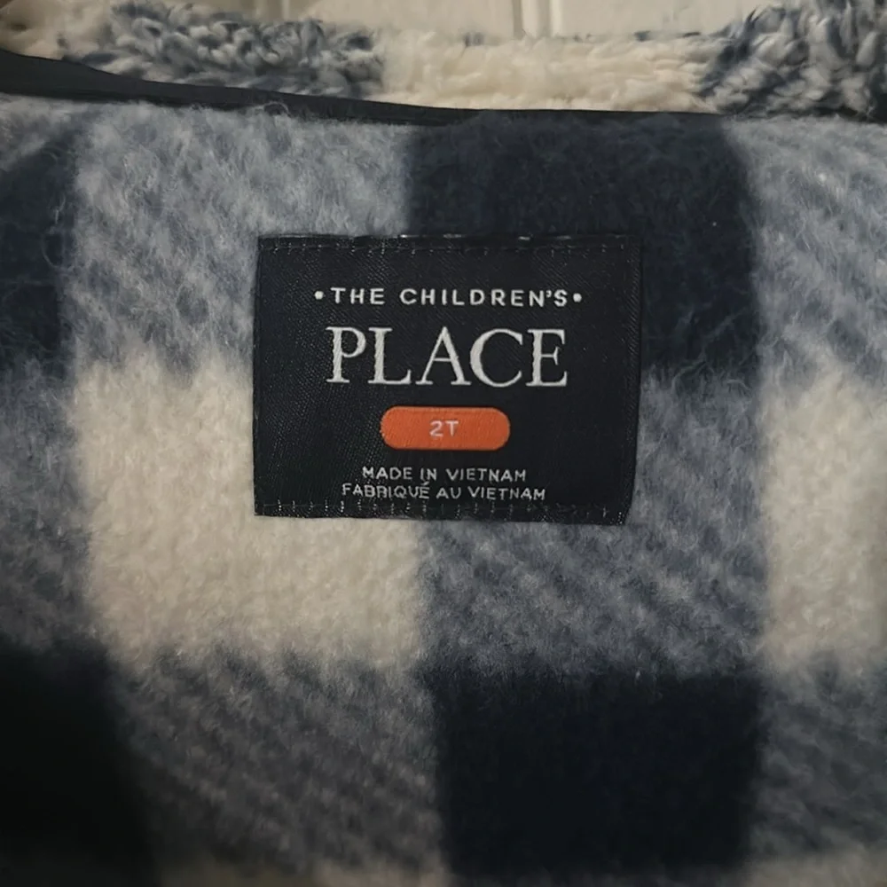 NEW The Children’s Place Plaid Fleece Jacket sz Various